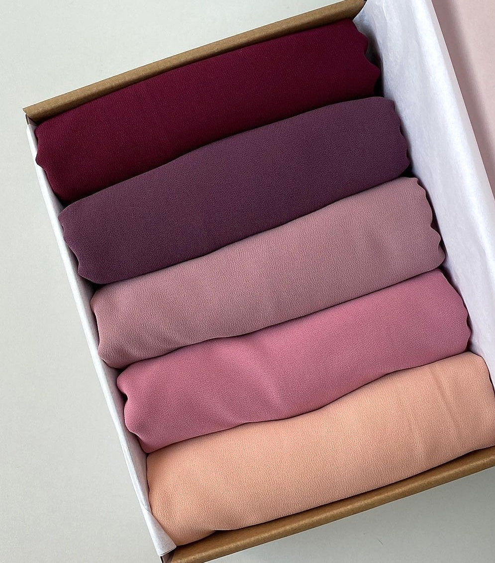 GEORGETTE HIJAB BOX OF 5