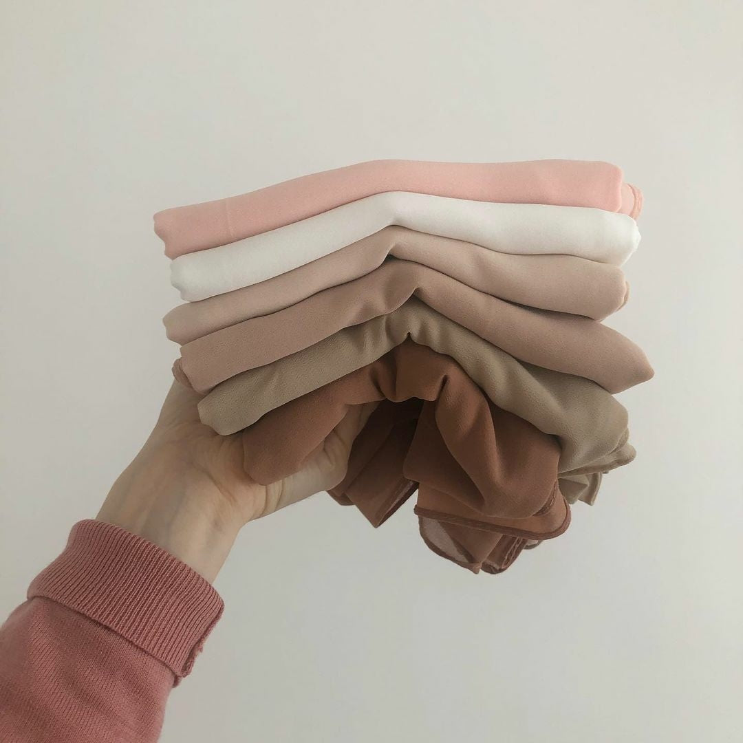 BUNDLE OF 6 GEORGETTE HIJABS