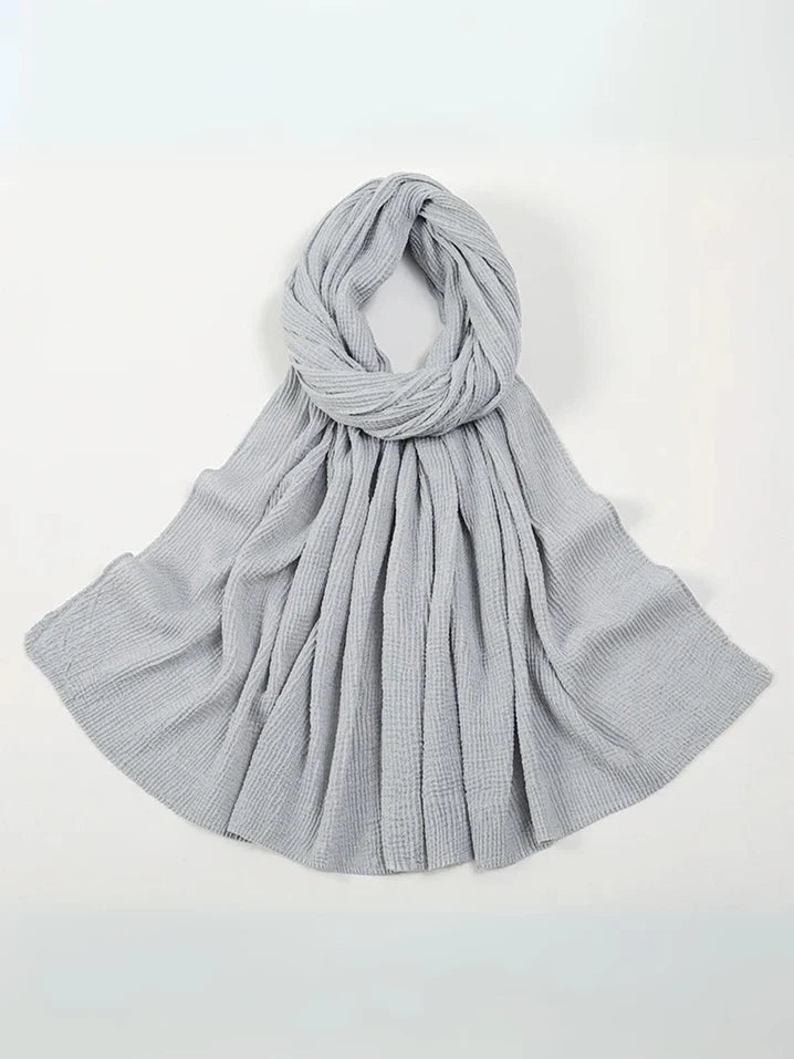 Marble Cotton Hijabs - Ash Grey