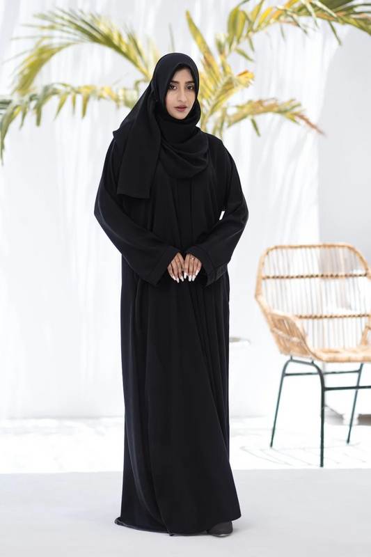 Khuala Black Zoom Nidah Abaya With Hijab