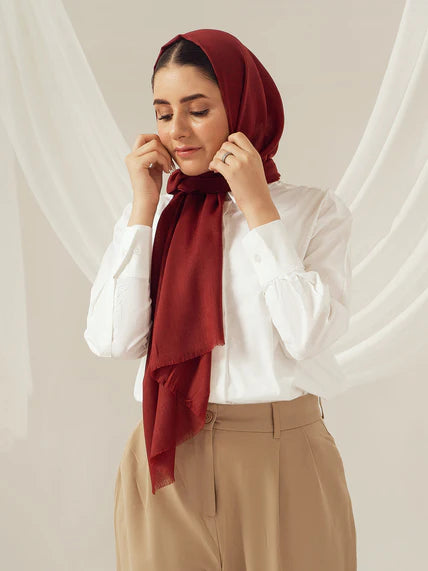 Eco-Luxe Scarves & Hijabs - Maroon