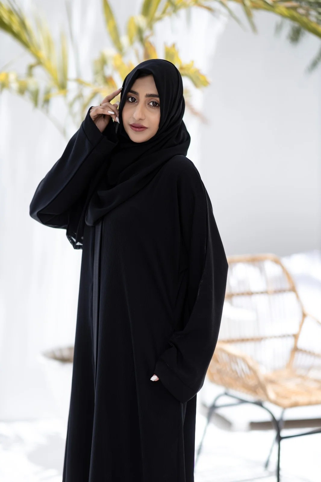 Khuala Black Zoom Nidah Abaya With Hijab