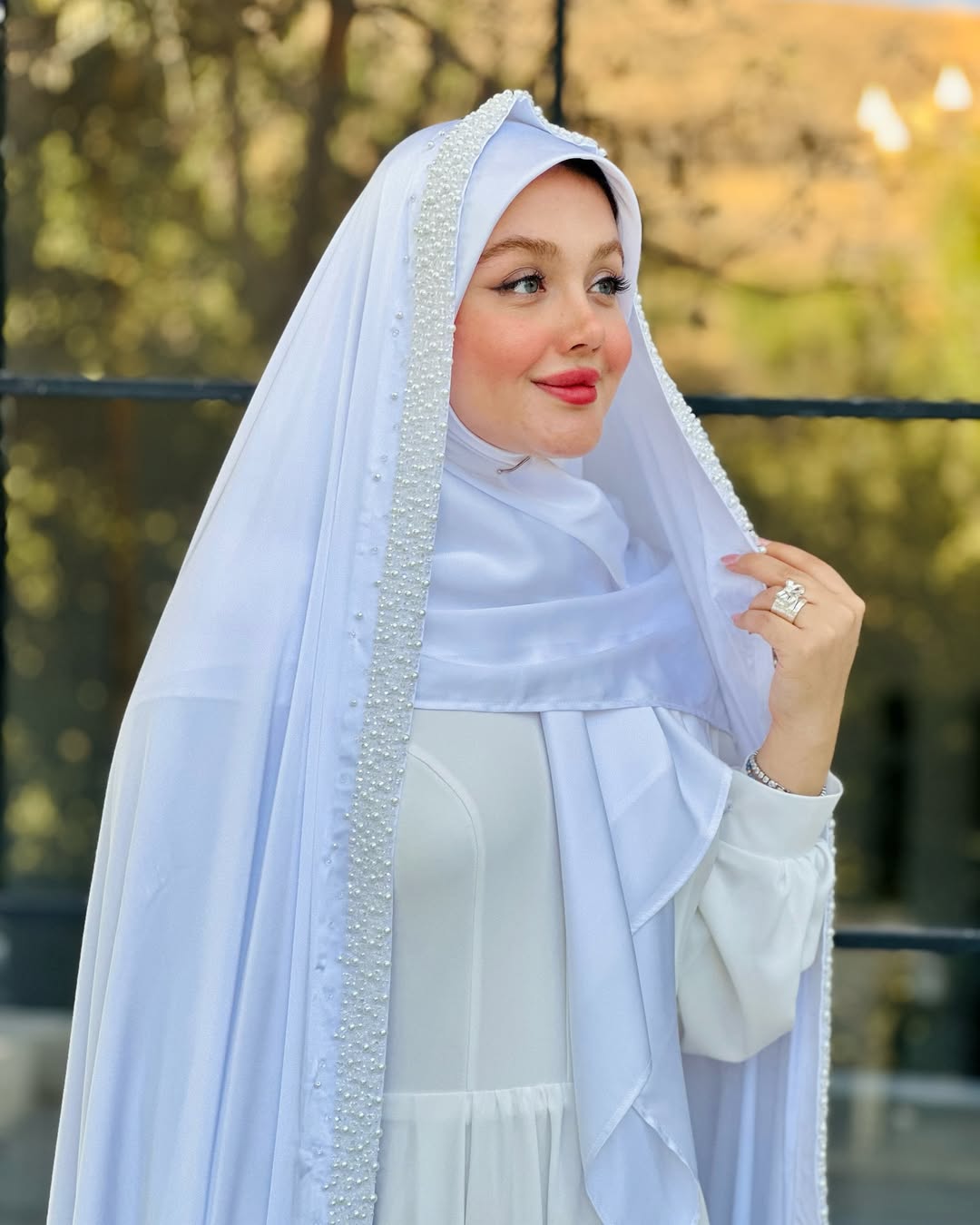 White – Festive Handcrafted Iranian Chador