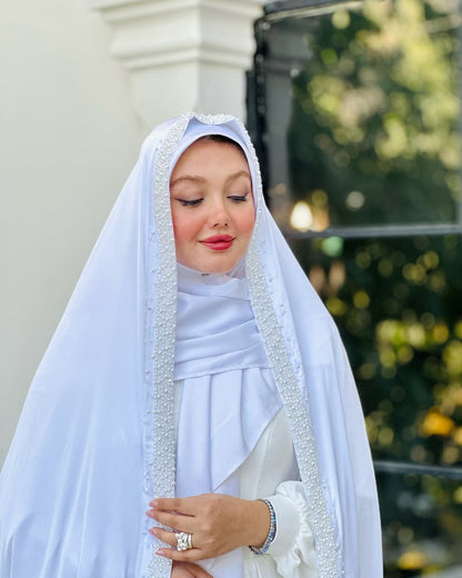 White – Festive Handcrafted Iranian Chador