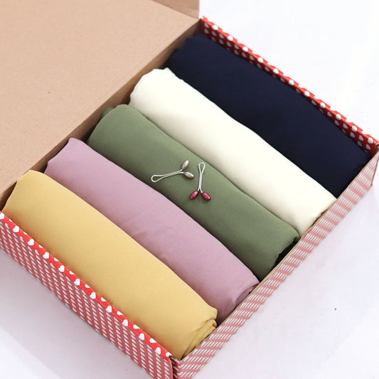 GEORGETTE HIJAB BOX OF 5