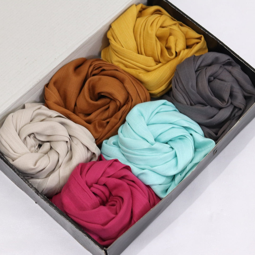 BOX OF 6 TURKISH HIJABS