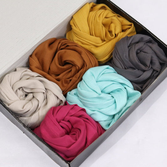 BOX OF 6 TURKISH HIJABS