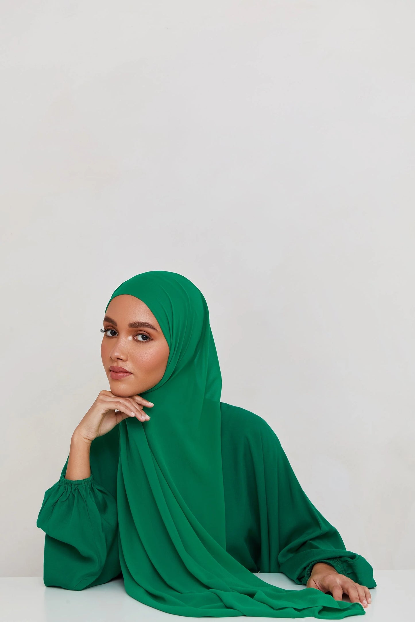 Chiffon LITE Hijab - Jade