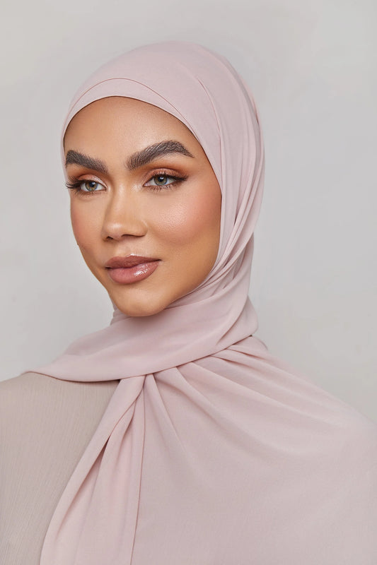 Chiffon LITE Hijab - Sepia Rose