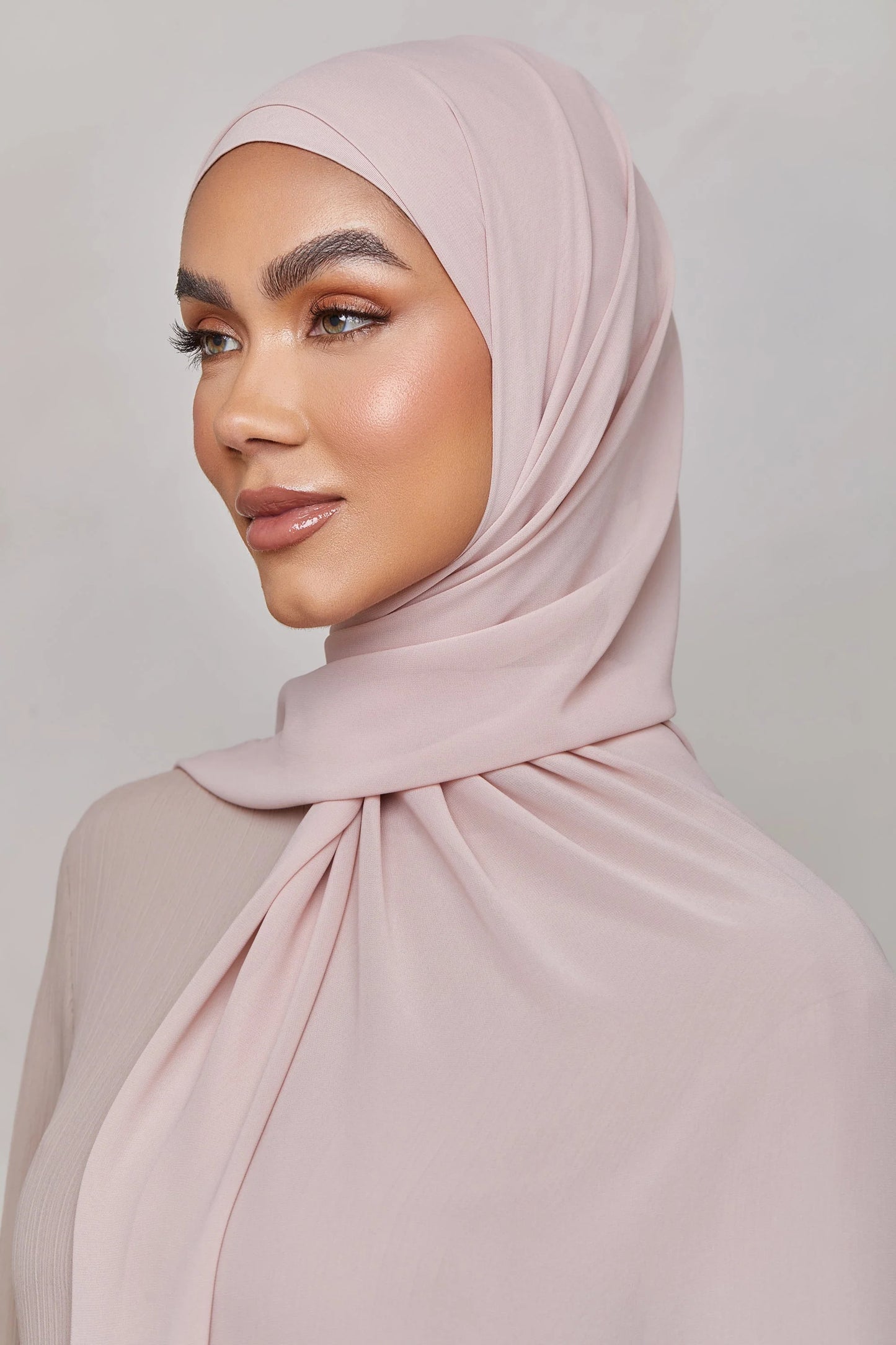 Chiffon LITE Hijab - Sepia Rose